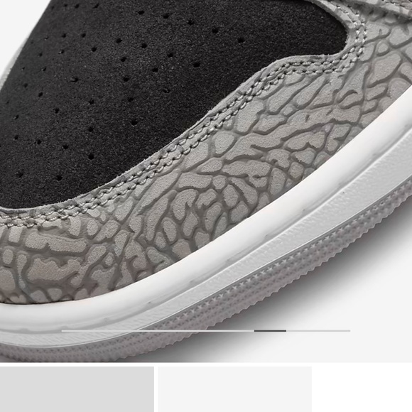 Brand New Air Jordan 1 Mid SE Color Black/ White/Light Smoke Grey/University Red - Picture 7 of 7